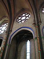 Carcassonne - Cathedrale Saint-Michel - Peinture interieure (3)